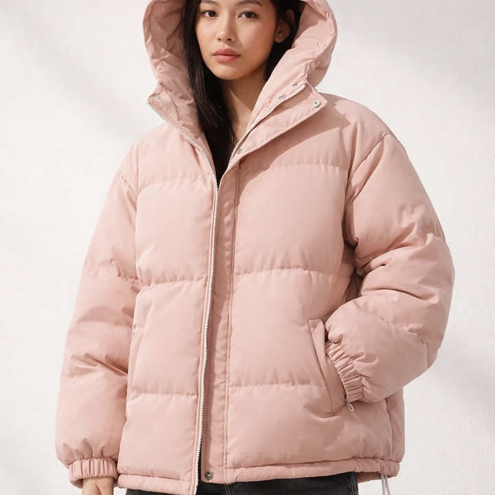 Women’s Zipped Hooded Puffer Jacket