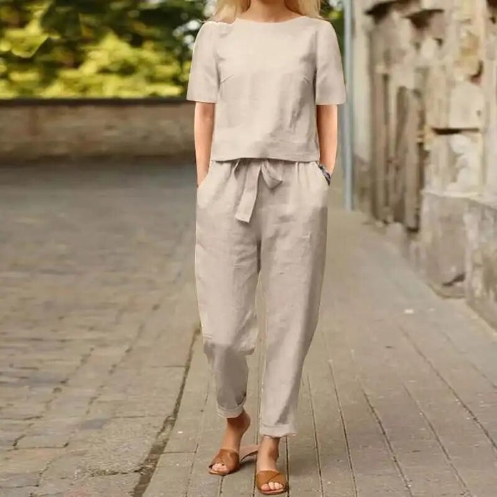 Womens Lounge Set in Soft Fabric for Summer Relaxation – Lightweight and Breathable Loungewear 4